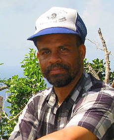 Walter Robinson II, Sitting On Hign North, Carriacou, Grenada - February 7, 2005